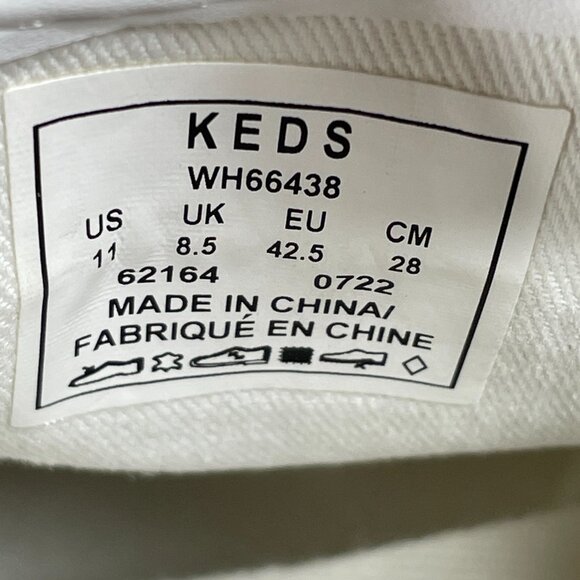 Keds Triple Up Womens Size 11 Shoes White Leather Lace Up Platform Sneaker - Picture 13 of 13